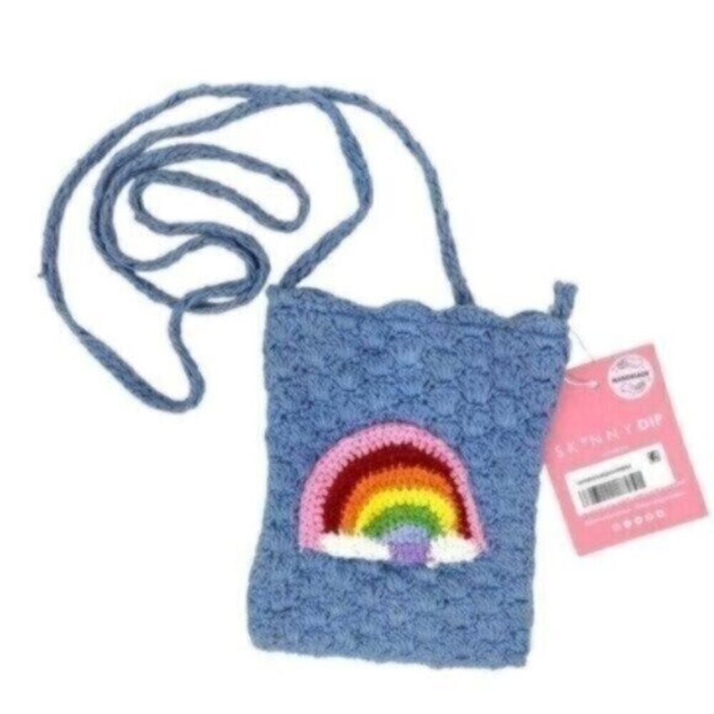 SkinnyDip London Mini Rainbow Crochet Crossbody Bag - Picture 2 of 8